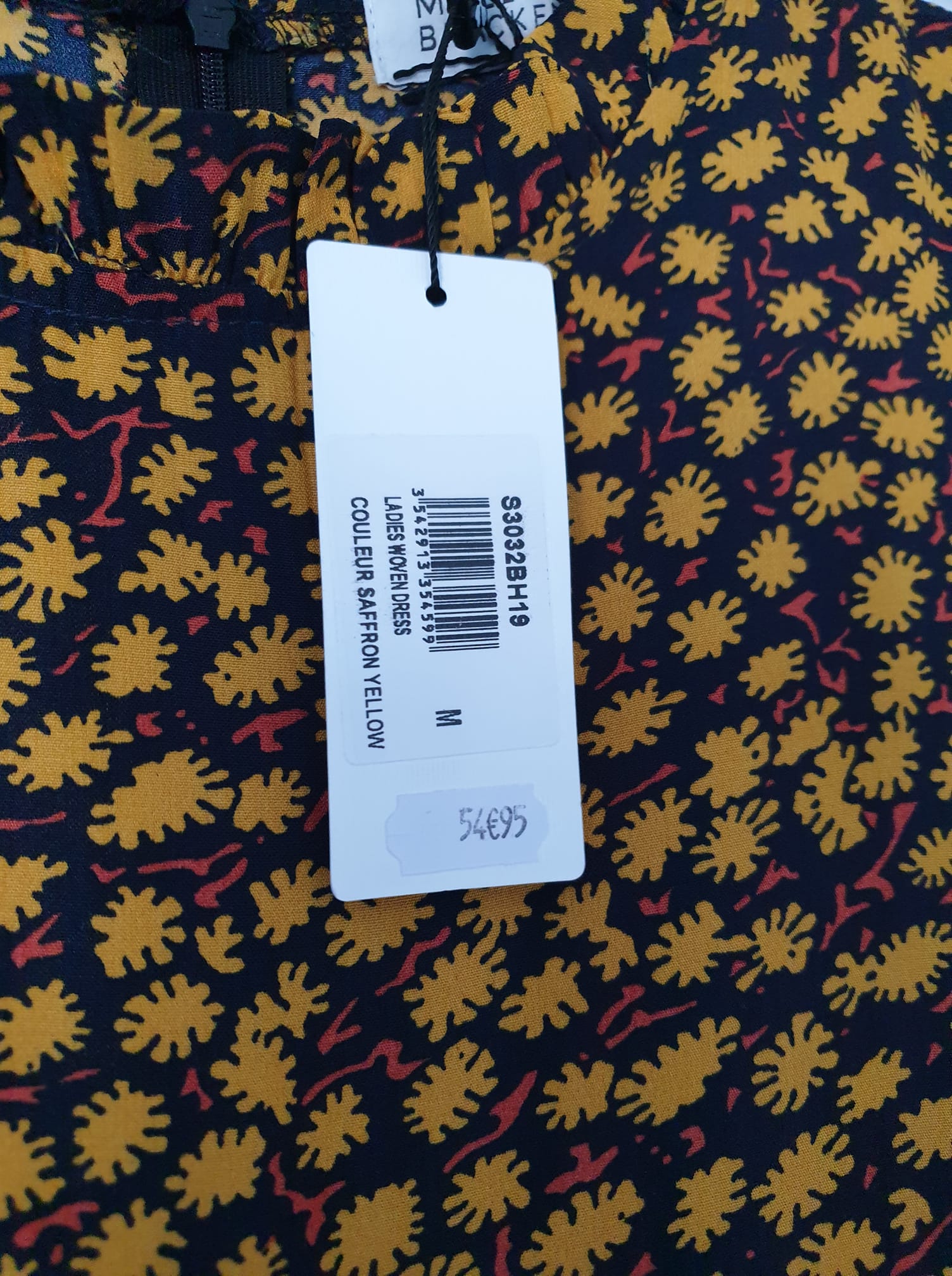 Robe Molly Bracken Noire Sans Manches - Taille 38 - Tour Eiffel, Motifs Fleurs/rock - Satin, Très Bon état