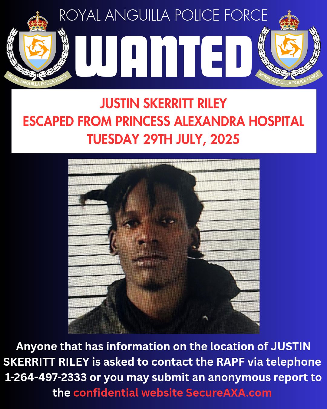 Royal - 🚨 𝐄𝐒𝐂𝐀𝐏𝐄 𝐅𝐑𝐎𝐌 𝐂𝐔𝐒𝐓𝐎𝐃𝐘: 𝐋𝐀𝐒𝐓 𝐒𝐄𝐄𝐍 𝐖𝐄𝐀𝐑𝐈𝐍𝐆 🚨 Justin Skerrit Riley ...