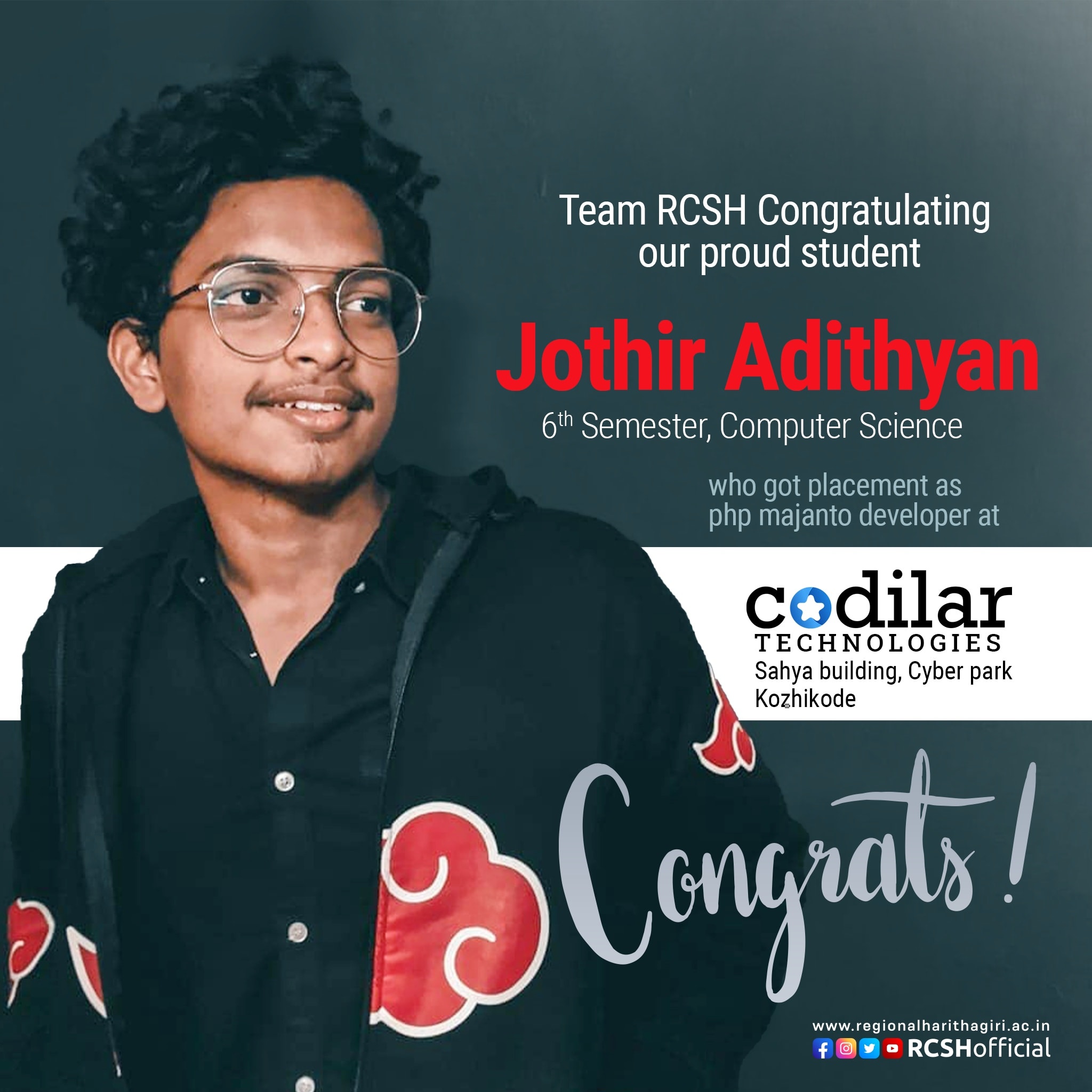 Congratul... - Regional College Of Science & Humanities - RCSH