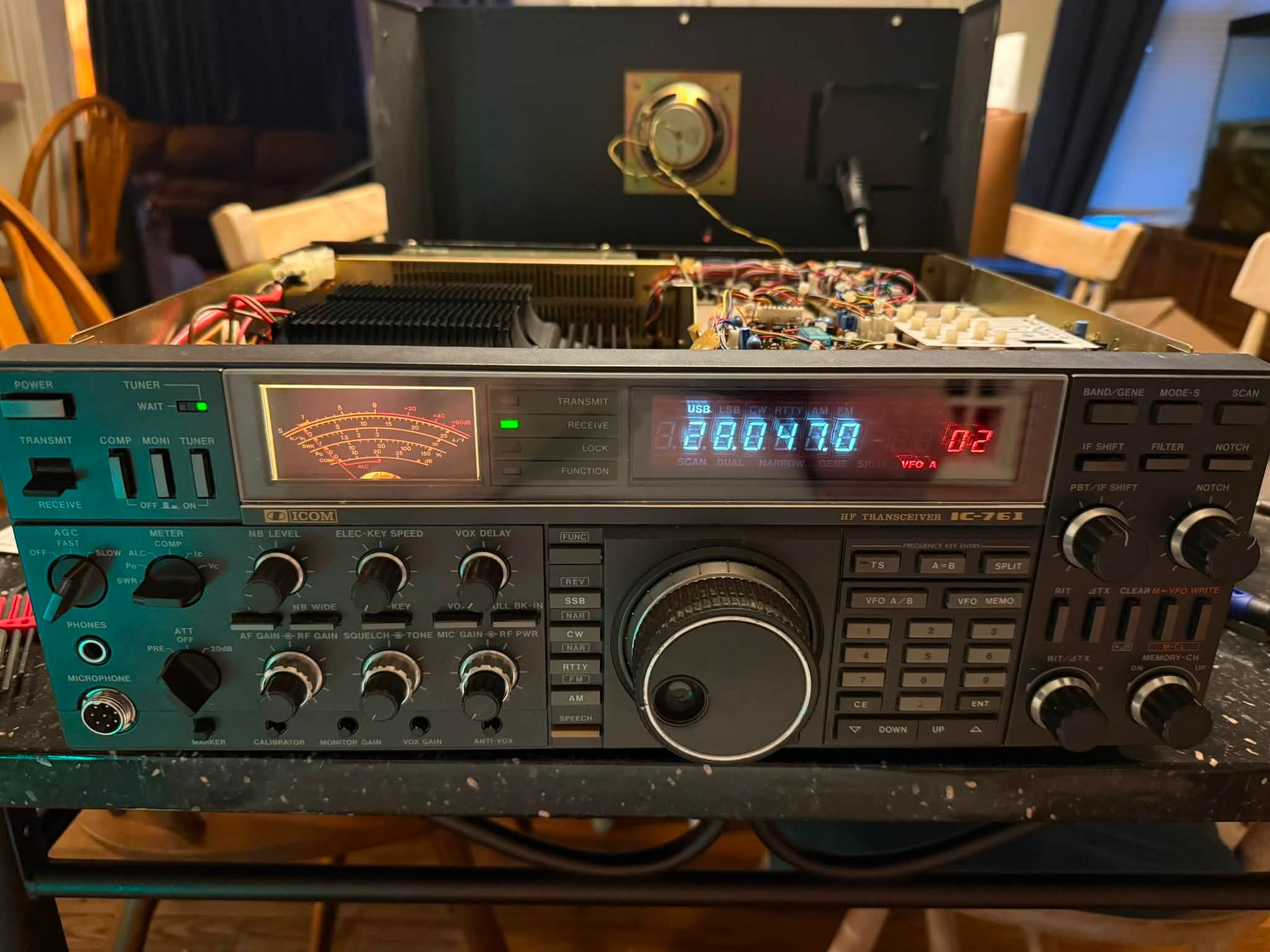 hI. I almost completely recovered a glorious Icom IC-202E that had