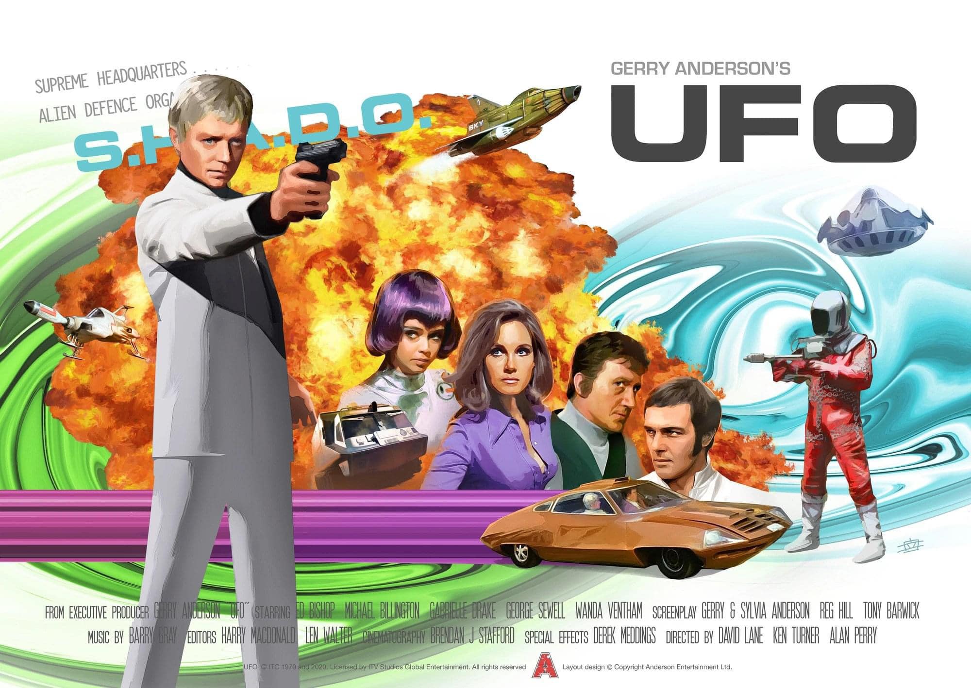 The Official Gerry Anderson UFO Anniversary poster. Awesome compo