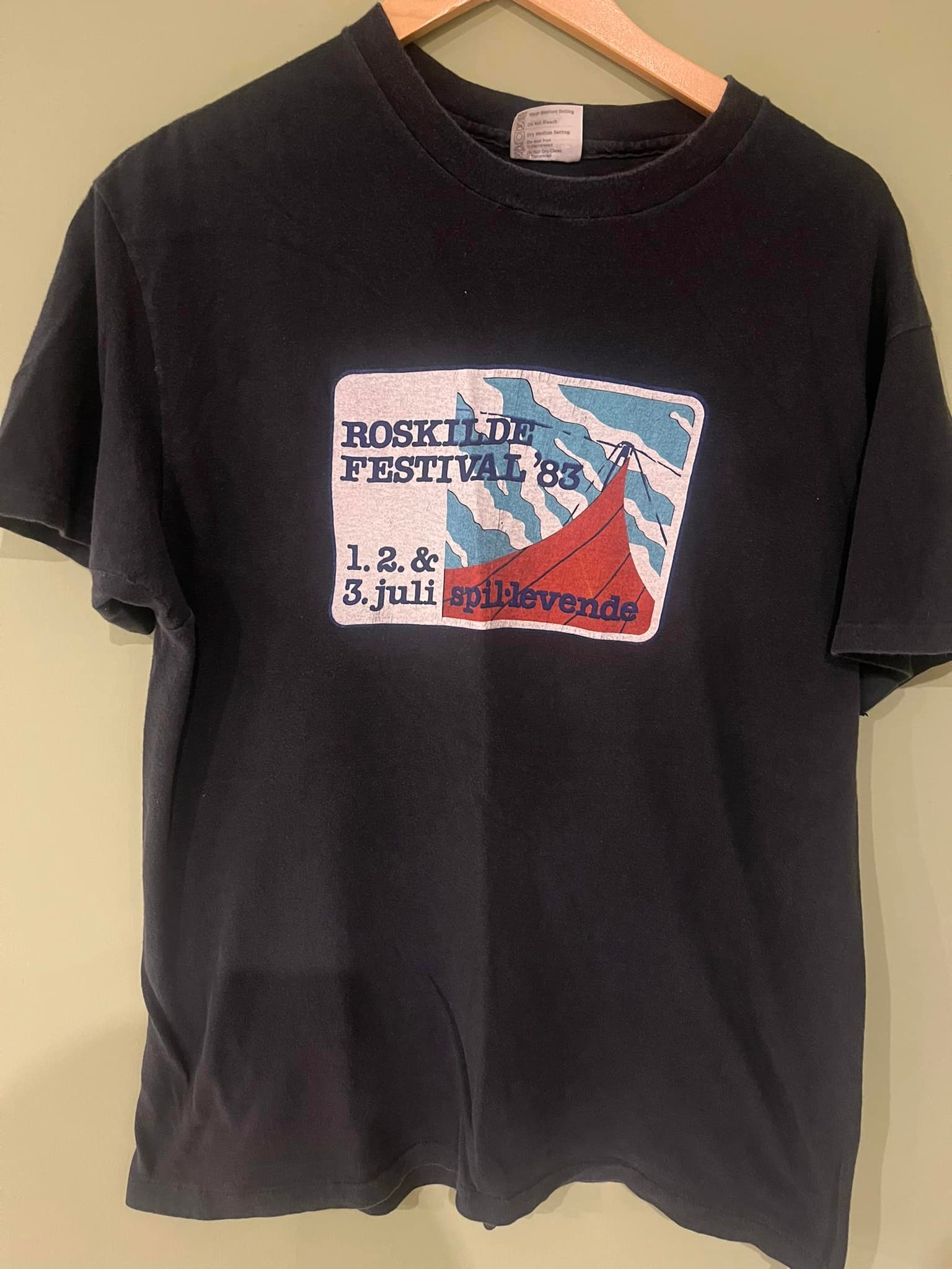 T-Shirt of the day Roskilde Festival July 1st 1983 T-shirt