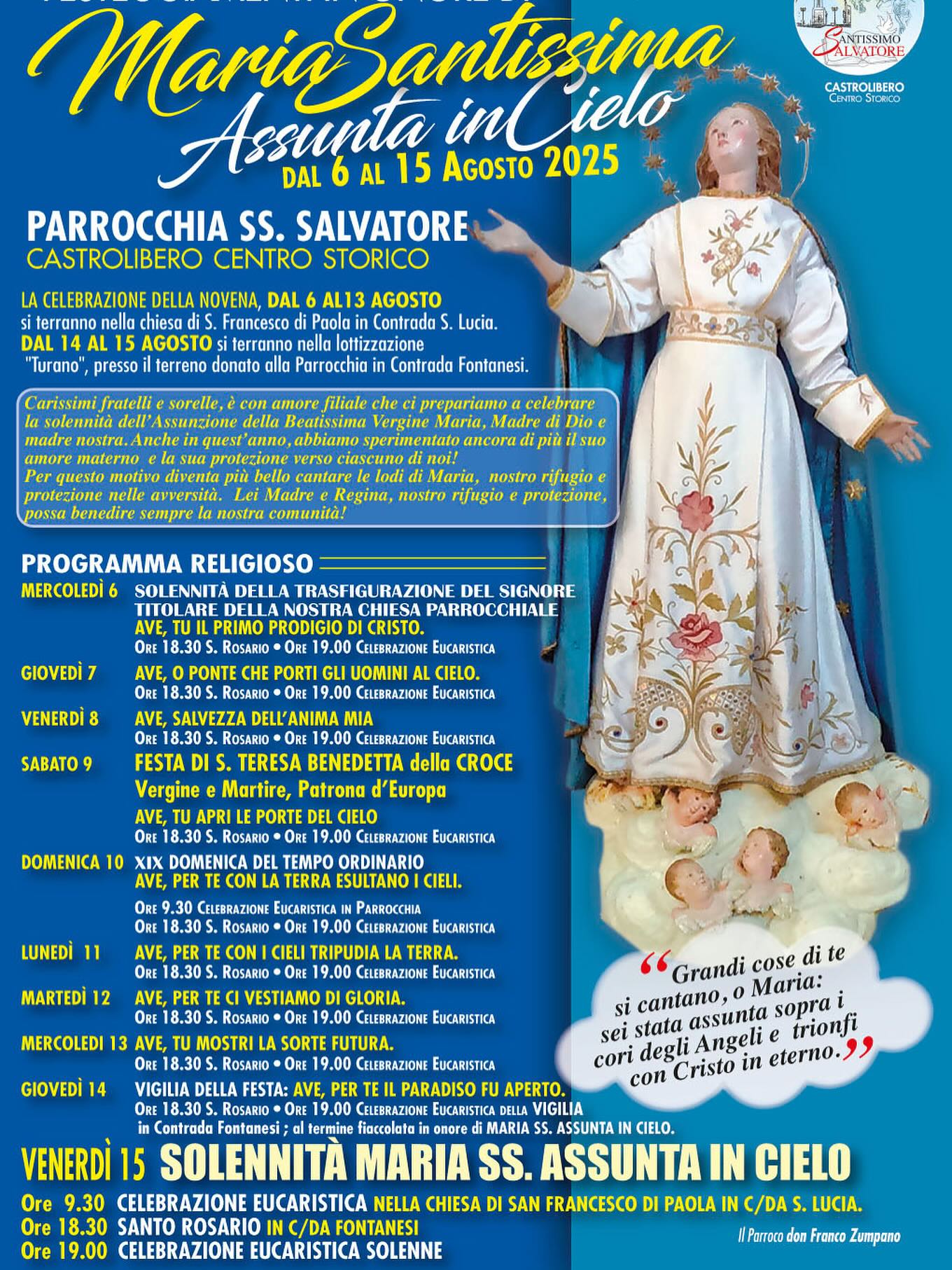 Parrocchia Santissimo Salvatore - 8 DICEMBRE - SOLENNITÀ DELL ...