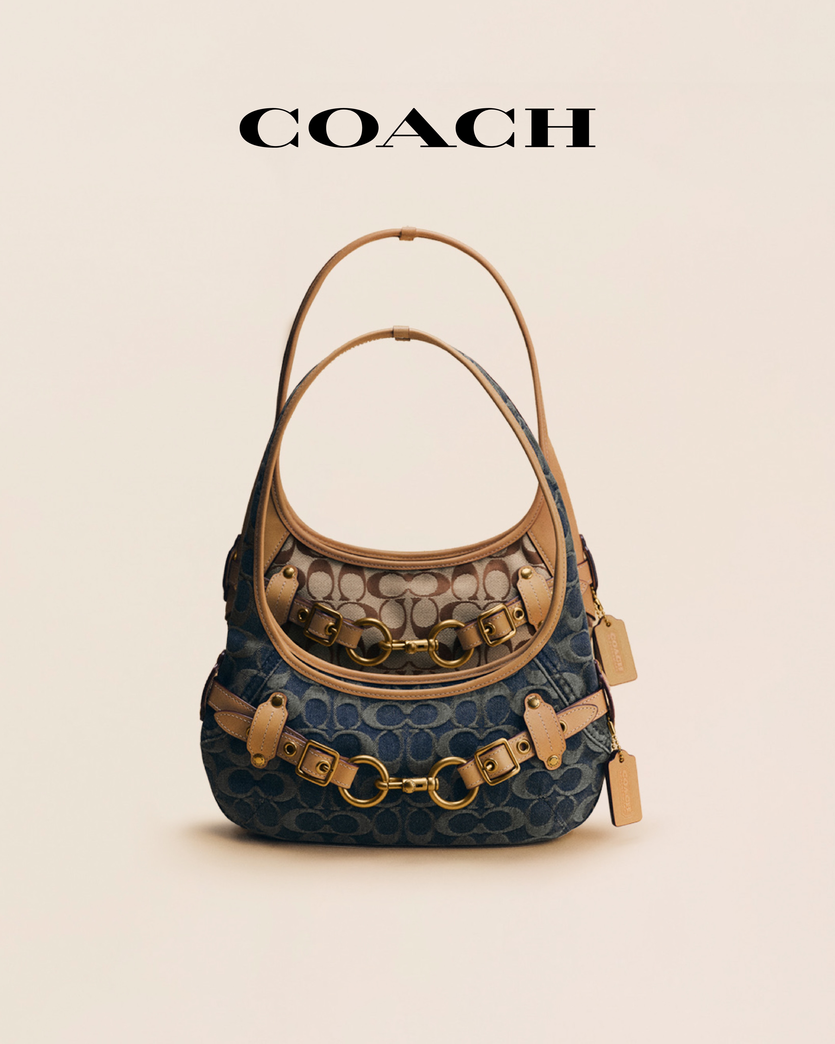 レディース COACH signature Hobo Ergo shoulder bag