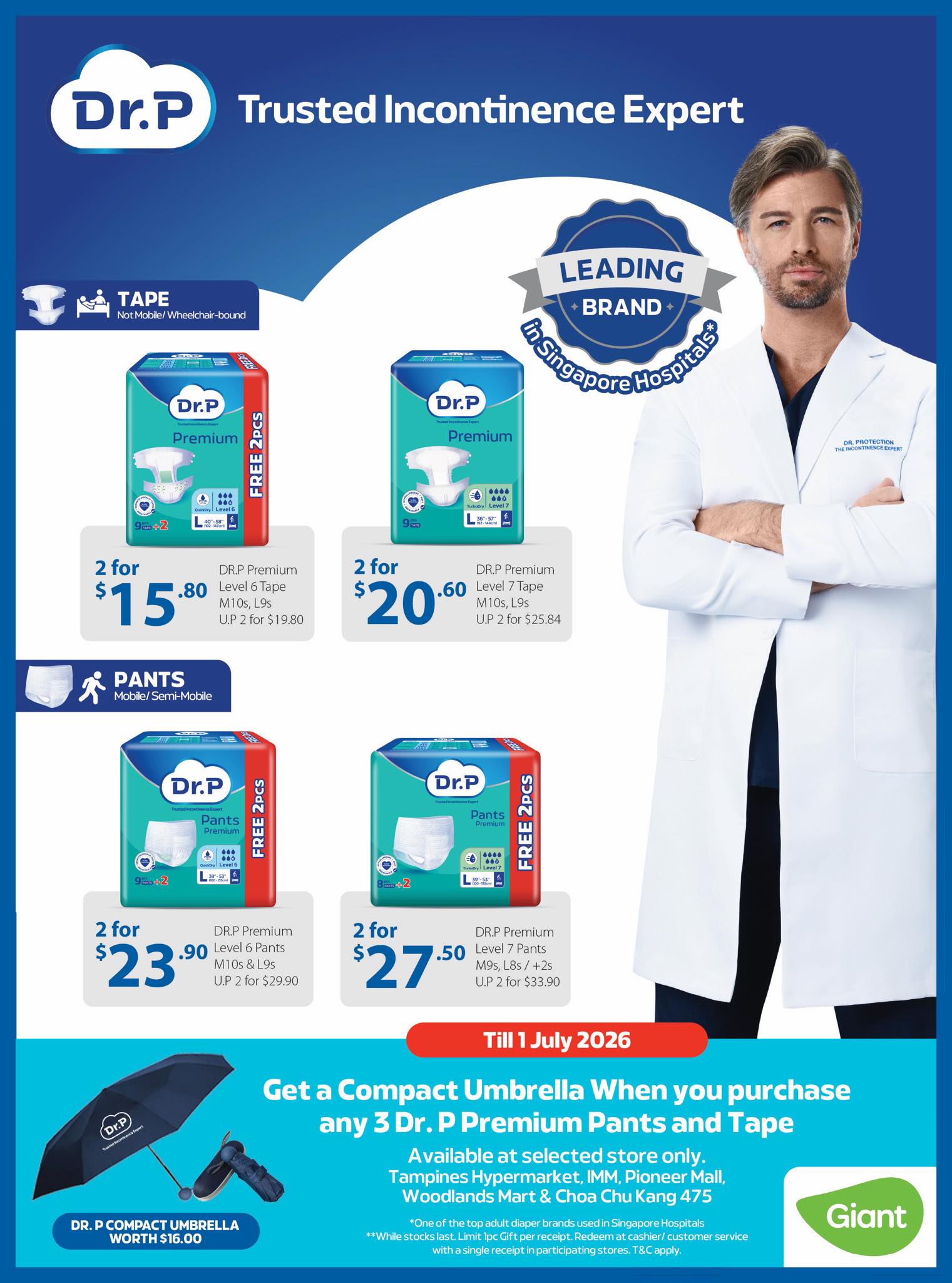 From now till 1 July, enjoy great deals on Dr. P Premium Pants 