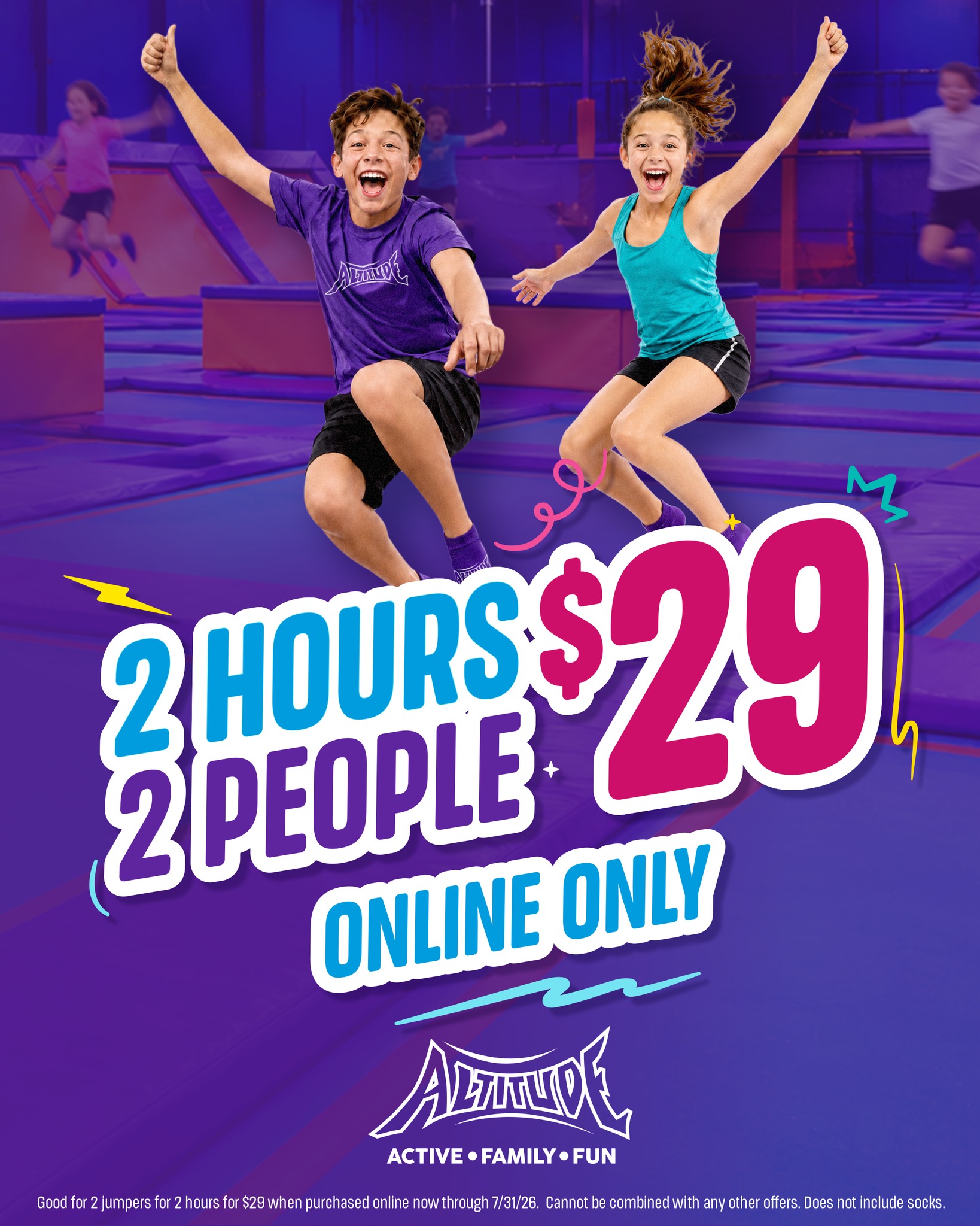 【中古】「非常に良い」Energetic People Vol.2 Jumping Kids 2 jumpers get 2 hours for just $29. Welcome to summer jumps