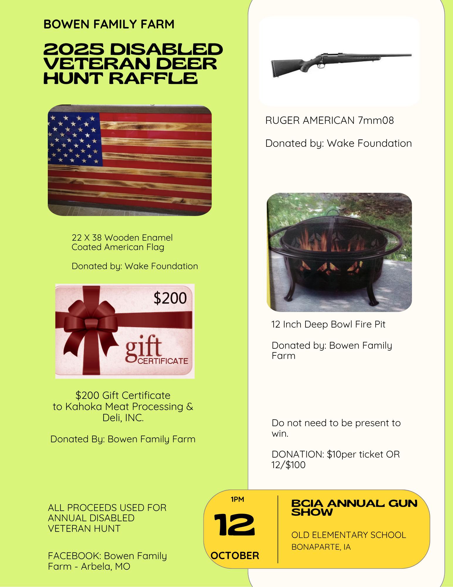We still have raffle tickets... - Bowen Family Farm | Facebook