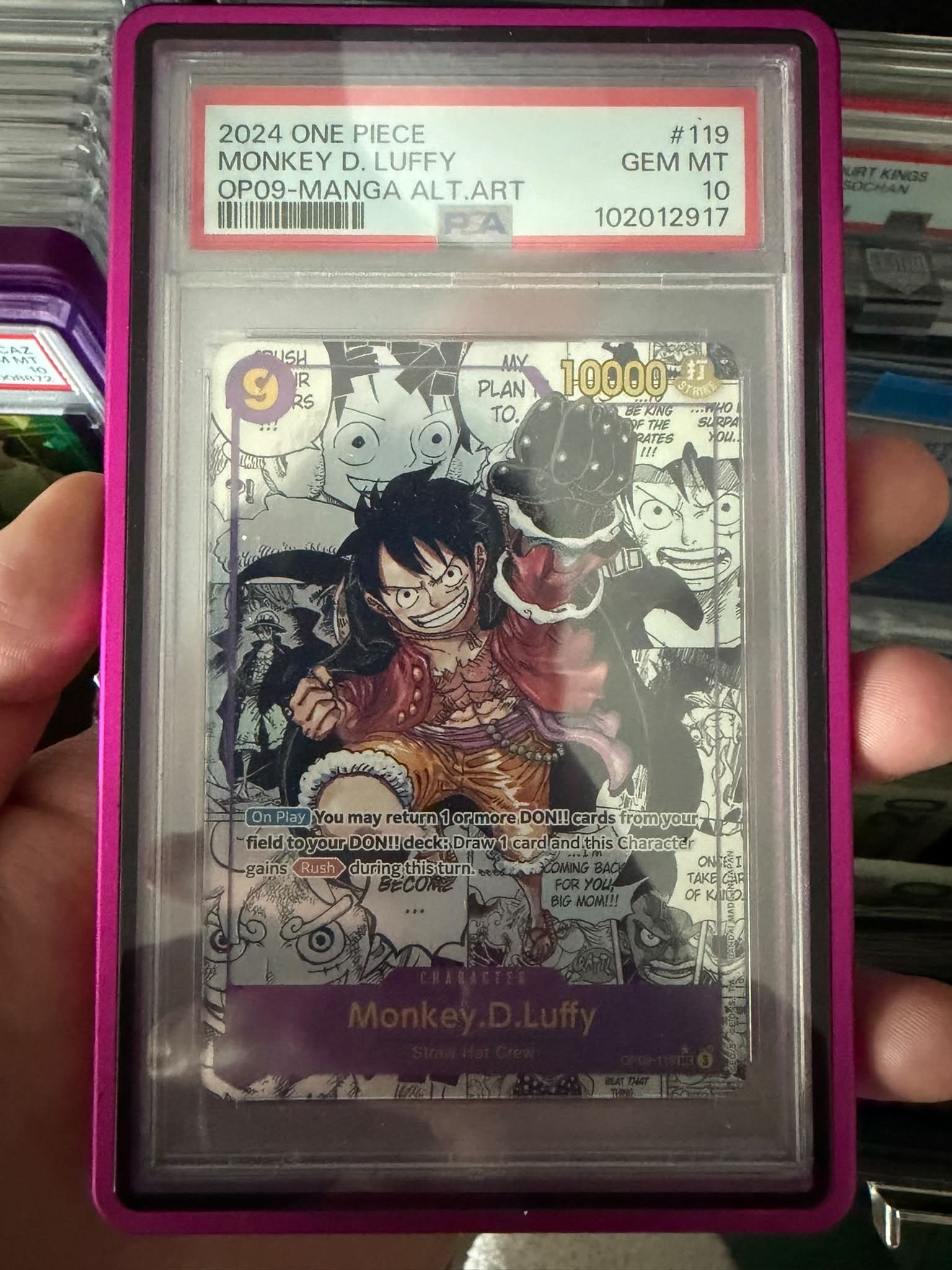 Monkey.D.Luffy Nika PA-L OP09-061 PSA10‼️