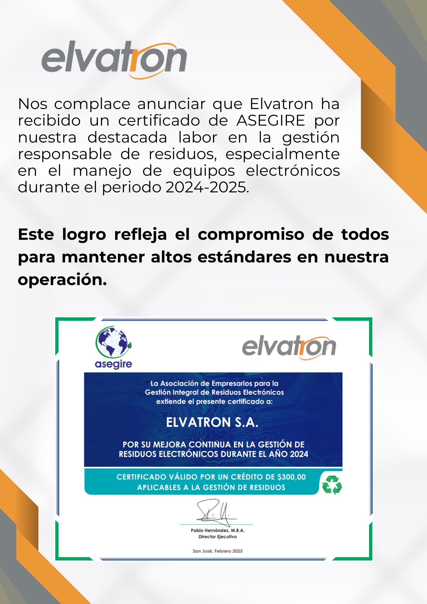 Elvatron - ♻️¡Comprometidos con la sostenibilidad! ♻️ En Elvatron ...