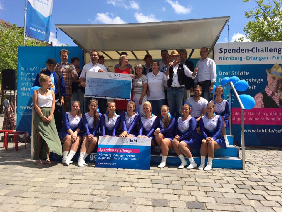 Abschluss Lohi Spendenchallenge 8 640 Euro Fur Die Tafeln