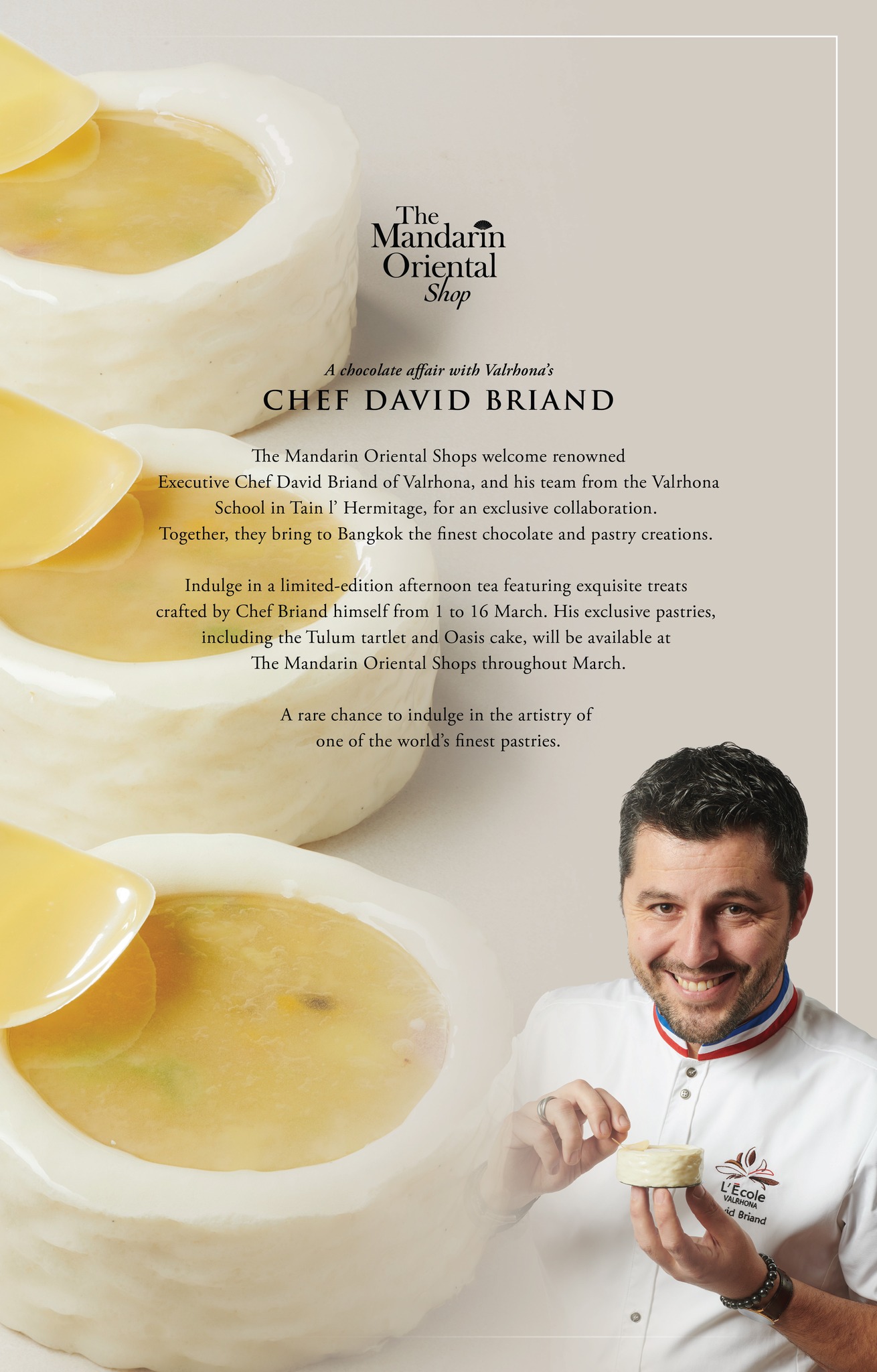 ✨A chocolate affair with Valrhona's CHEF DAVID BRIAND✨ The