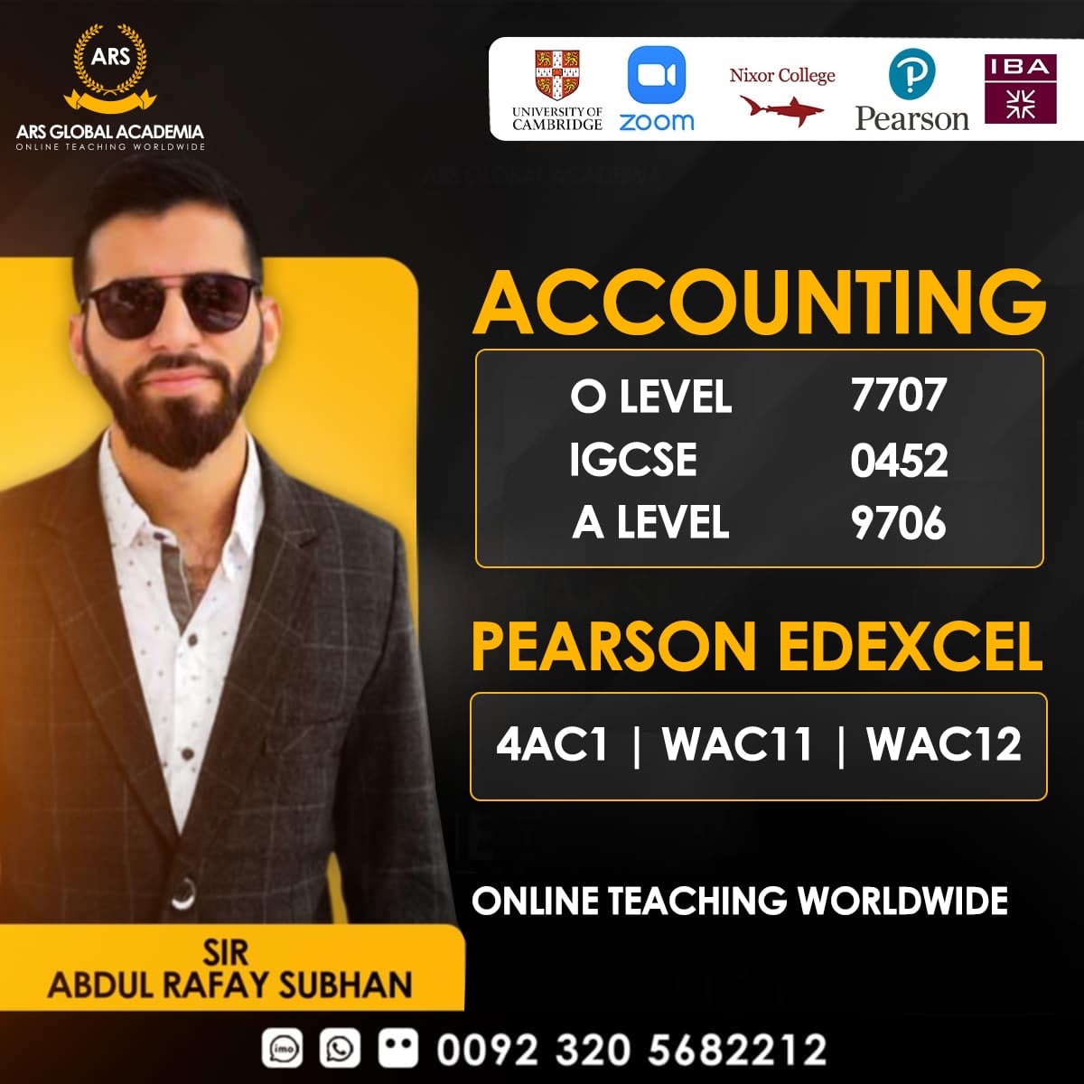 Sir Abdul Rafay Subhan provides... - ARS Global Academia | Facebook