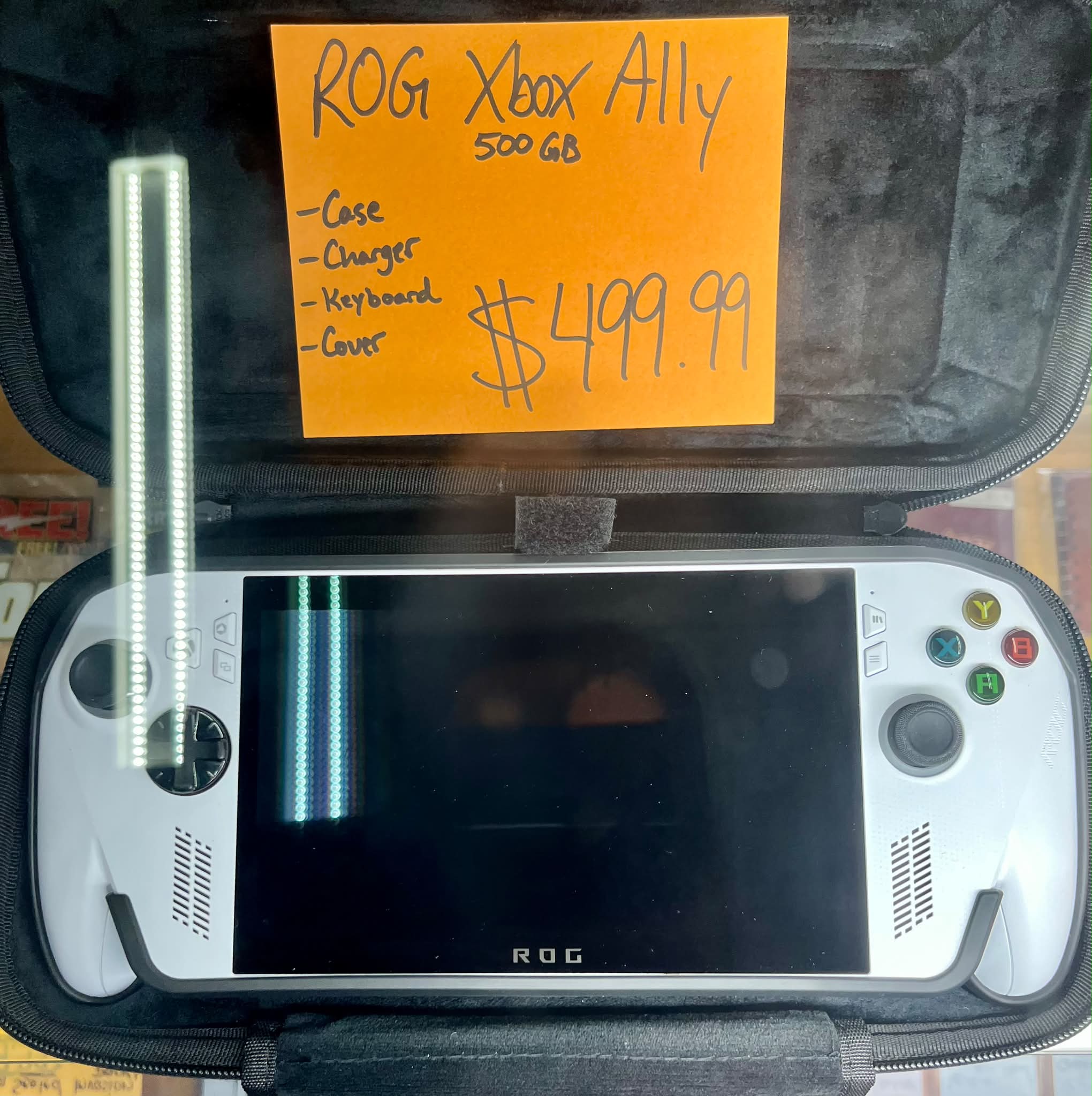 ROG Ally Xbox edition with keyboard and case