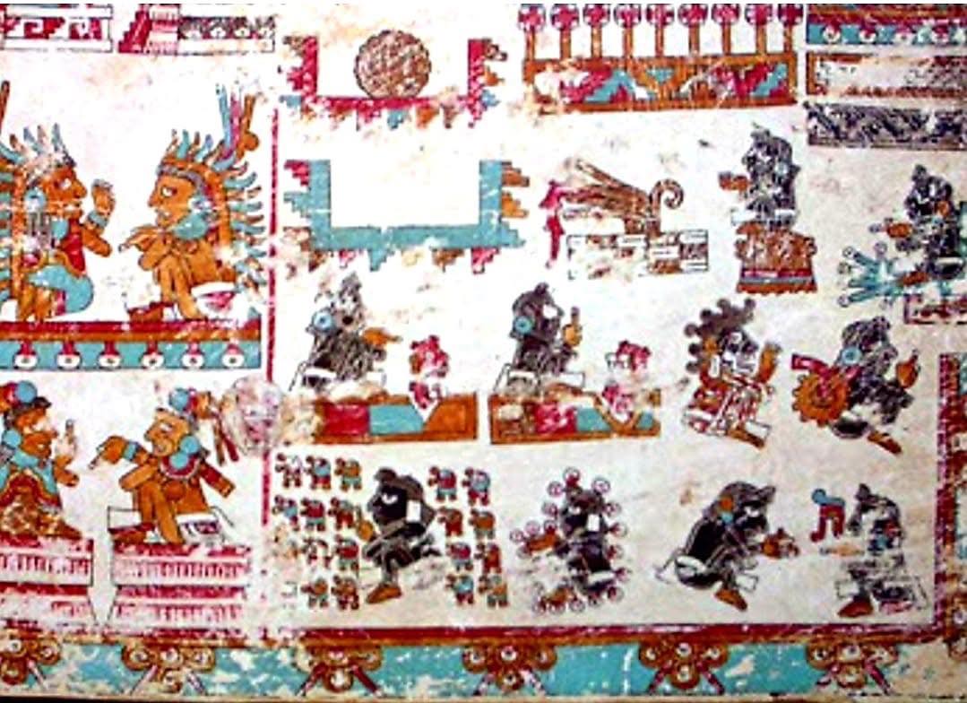 CMM - El origen del mundo según los mixtecos Detalle del Códice ...