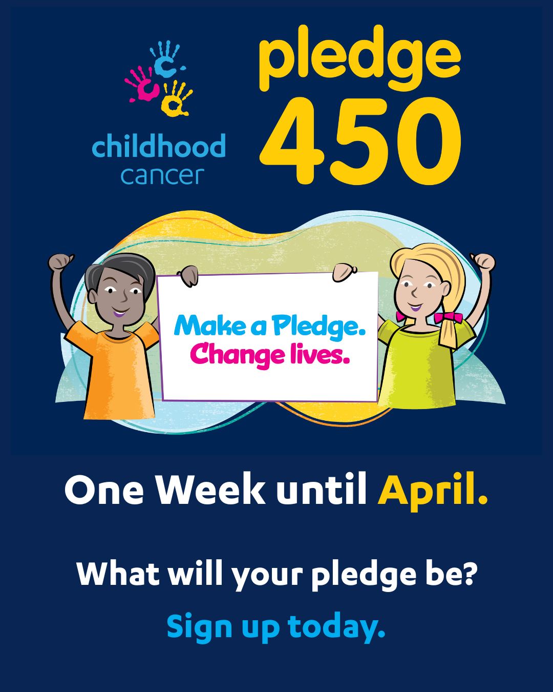 ⏰ It’s One Week until April... - Childhood Cancer Association | Facebook