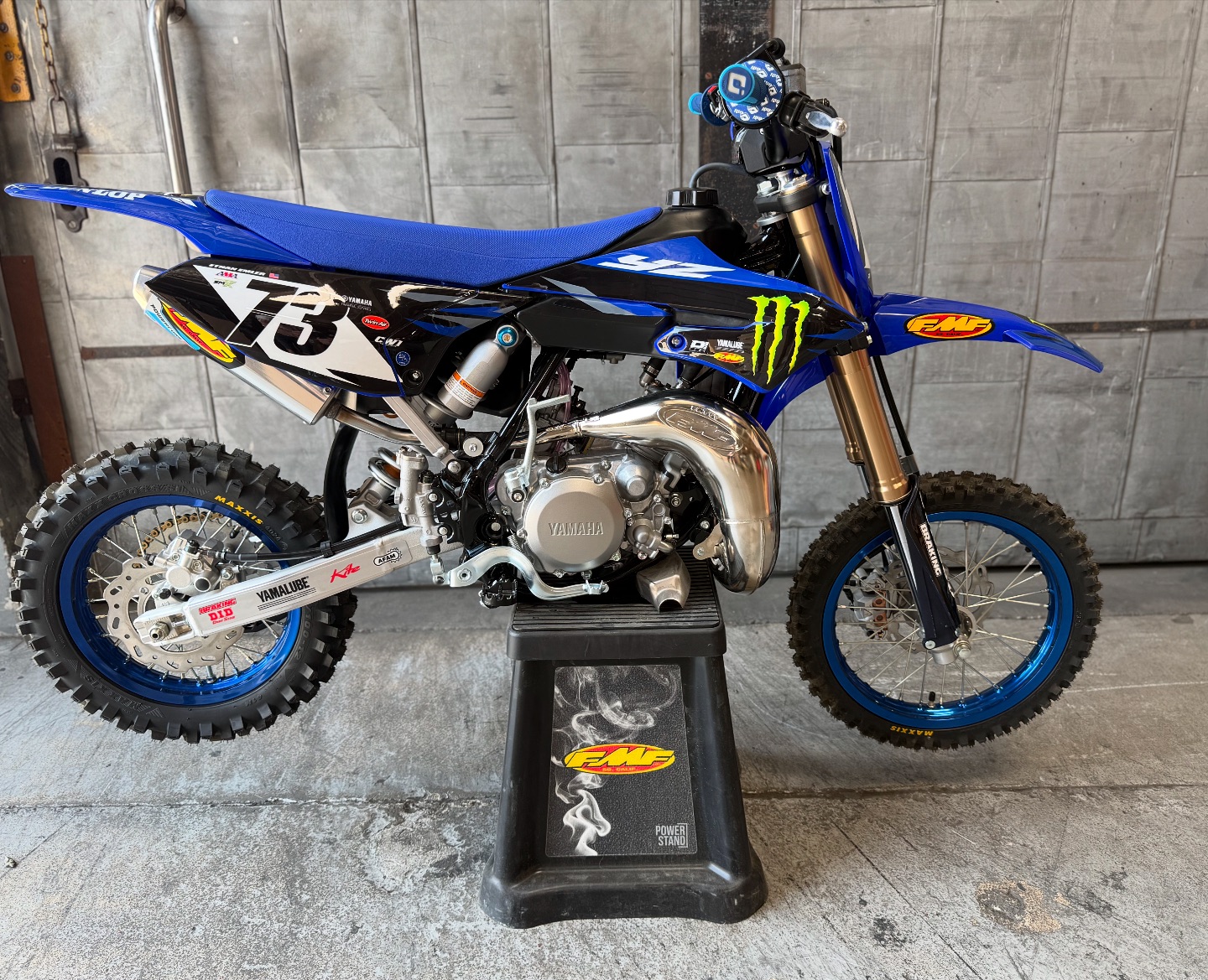 New bLU cRU YZ65 Project- Equipped with the FMF Fatty Exhaust and
