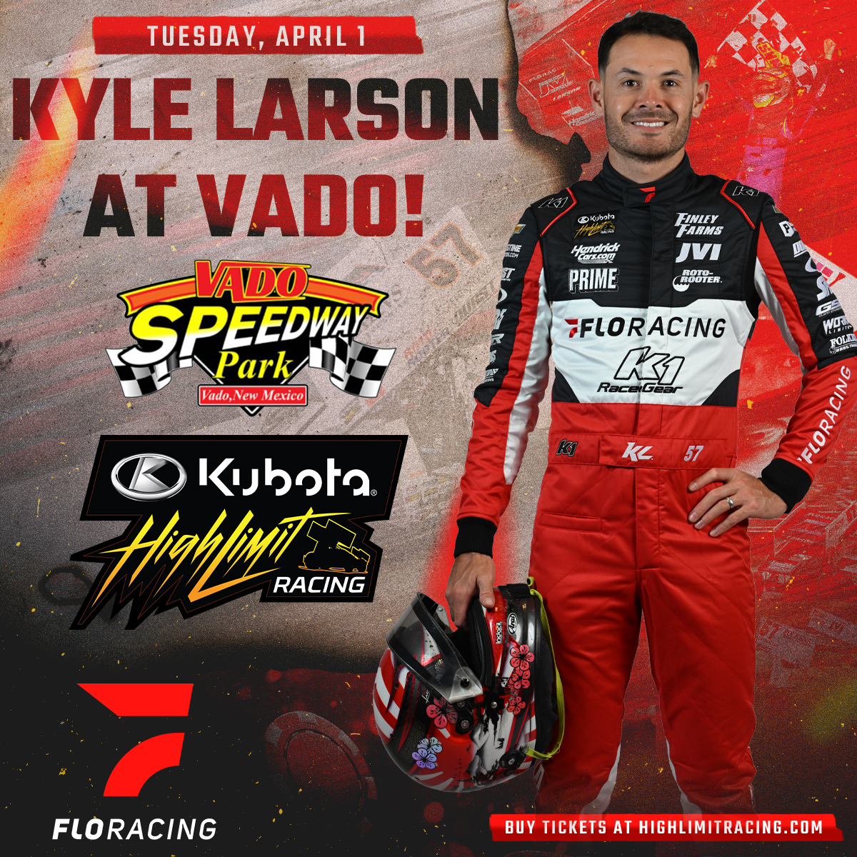 Vado - Kyle Larson is scheduled to pay us a visit at Vado Speedway Park ...