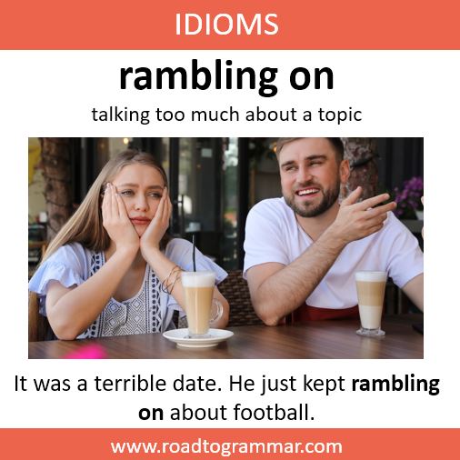 Road To Grammar - RAMBLING ON means talking too much about... | Facebook