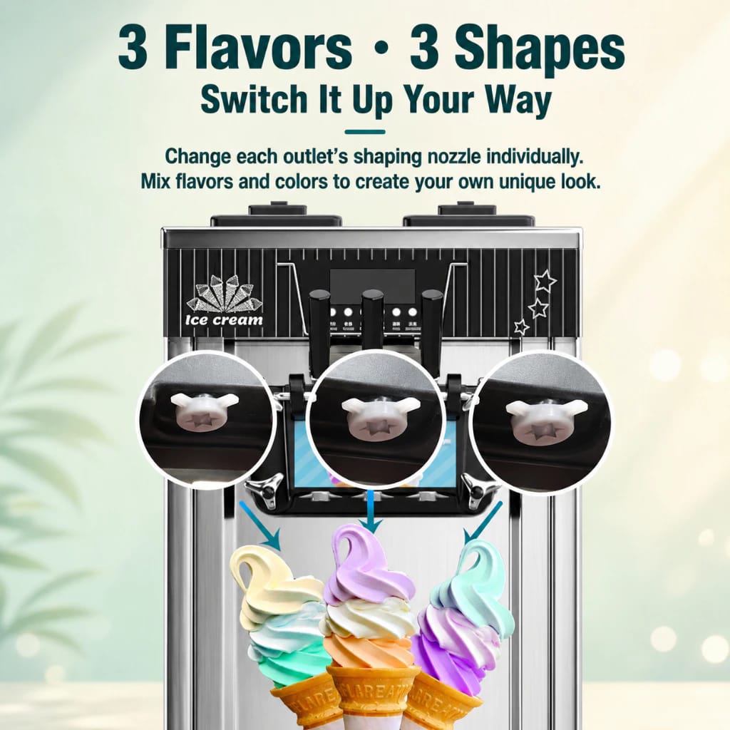 ZB-BQL28 Ice Cream Machine Soft Ice Cream Small Vertical Cone