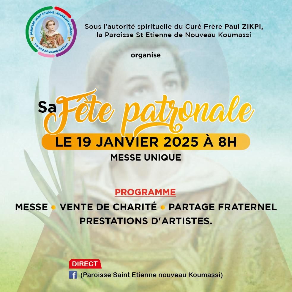 Paroisse - 📢 Fête Patronale de la Paroisse Saint Étienne 🎉 Nous avons ...