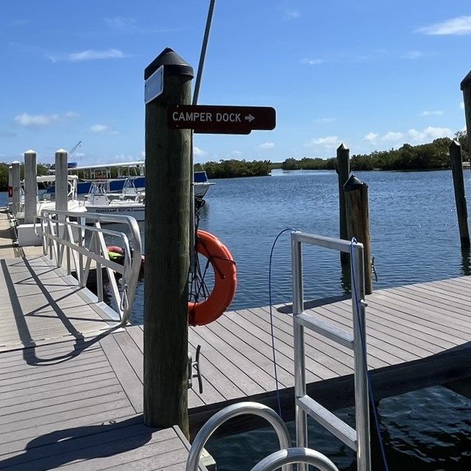 The Camper Dock is right this way! For overnight stays on a personally ...