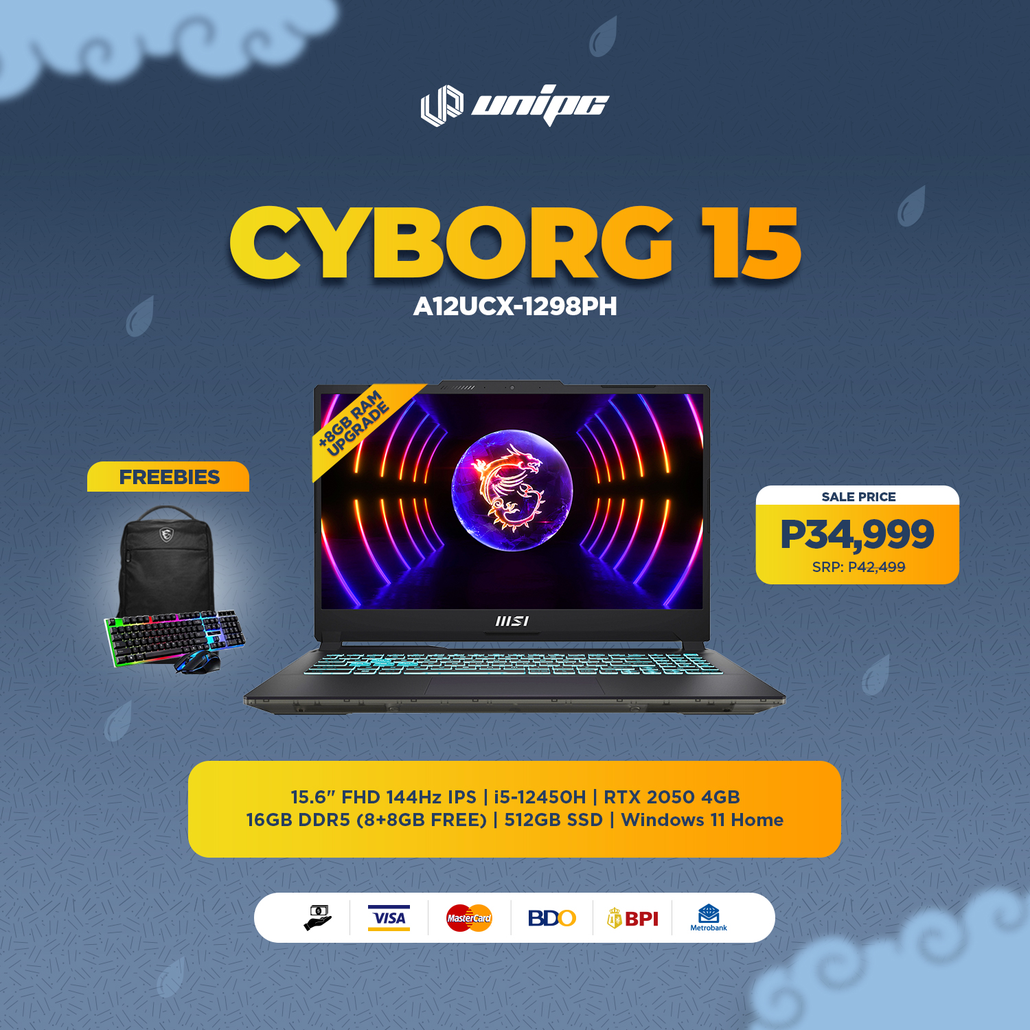 UniPC - Game changer alert! MSI Cyborg 15 now more affordable than ever ...