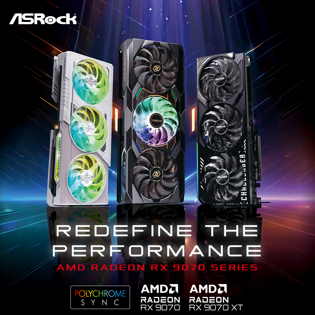 ASRock - 🔥 ASRock Unveils AMD Radeon™ RX 9070 XT & RX 9070... | Facebook