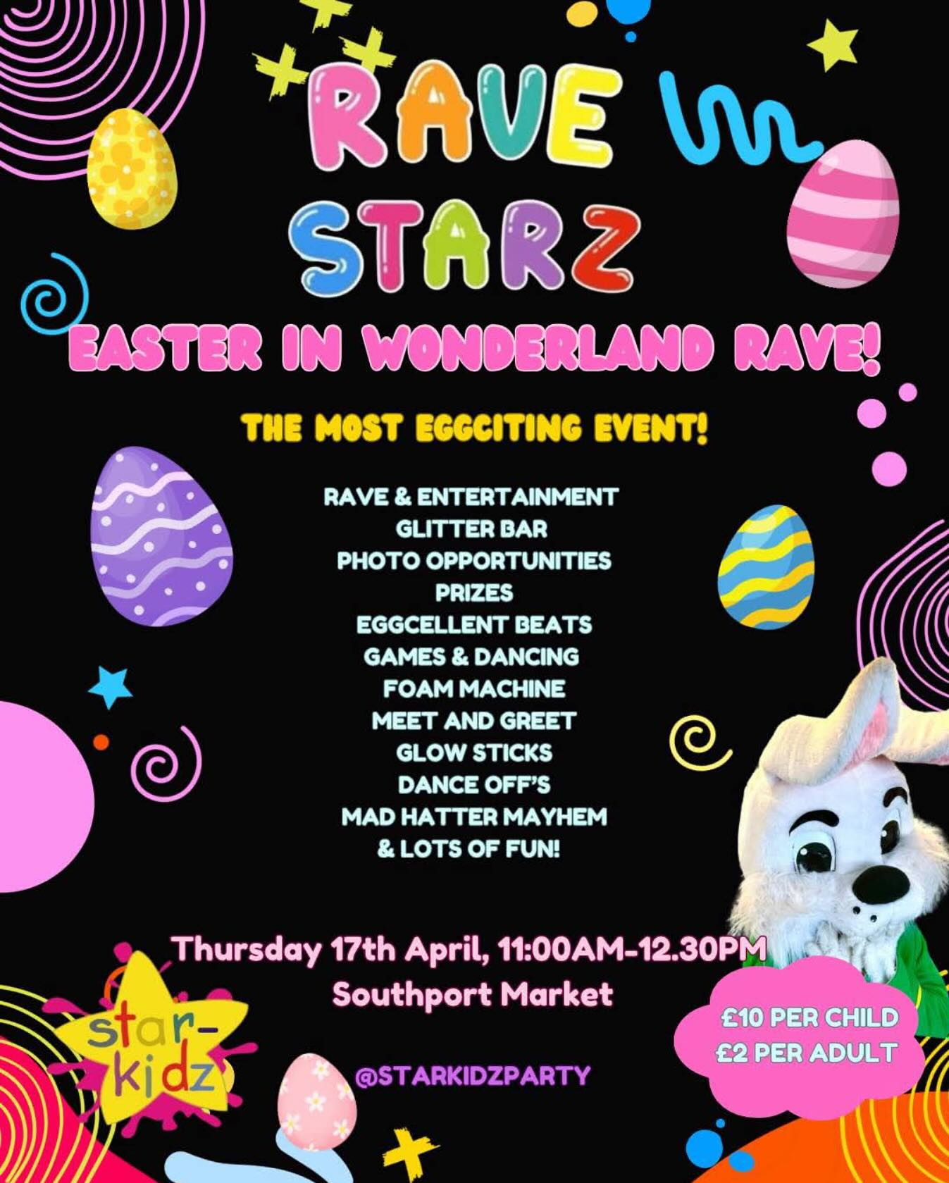 Starkidz - Our next rave is… EASTER IN WONDERLAND! Get ready to tumble ...