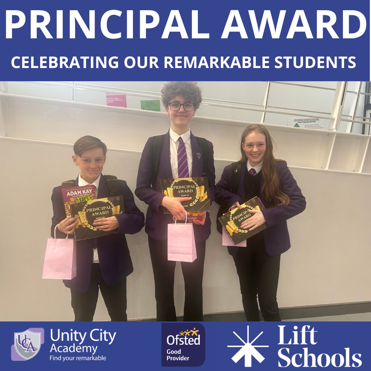 Unity - Our fantastic students have received the Principal Award for ...