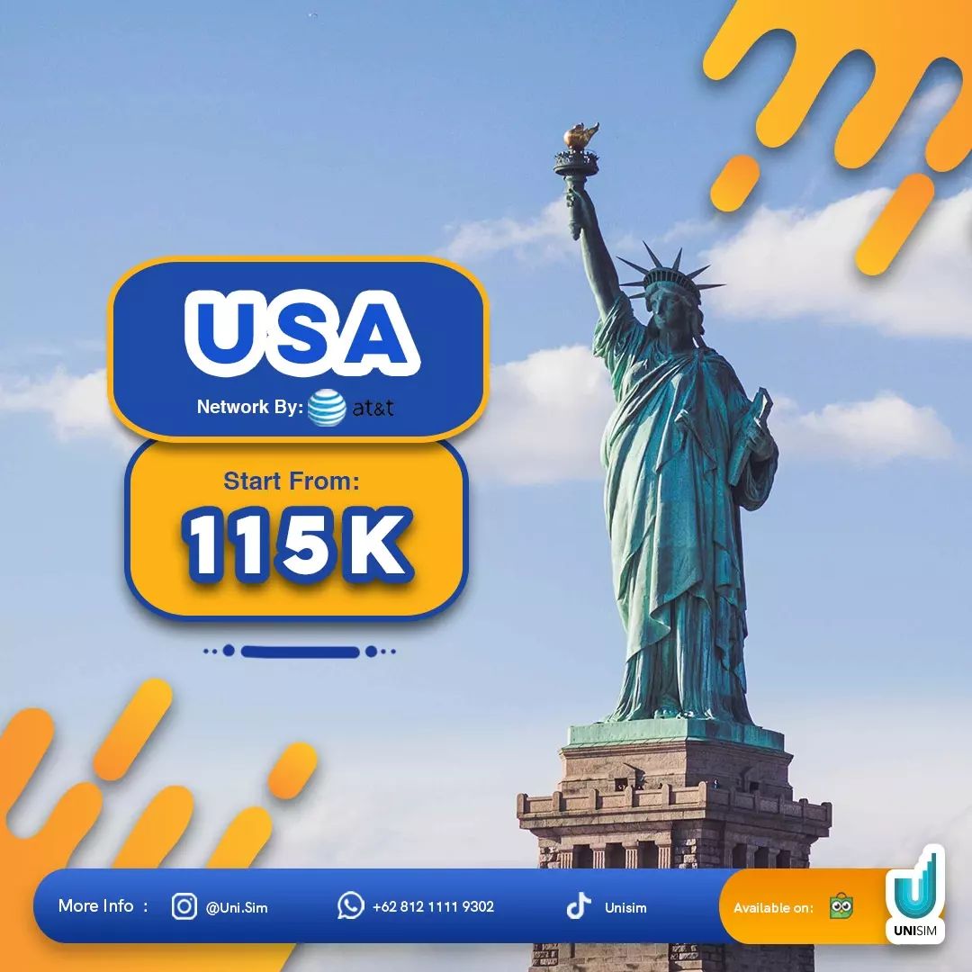 Unisim Card - Tersedia Sim Card USA buat kamu yang...