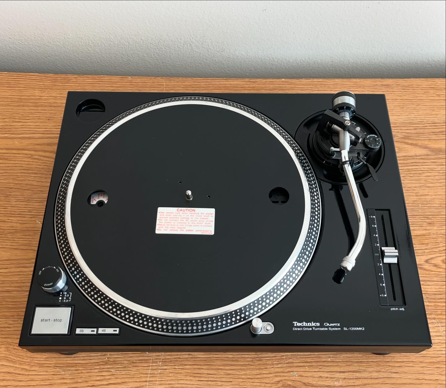 Technics SL1200 MKII turntable head shell upgrade with Shure M44G
