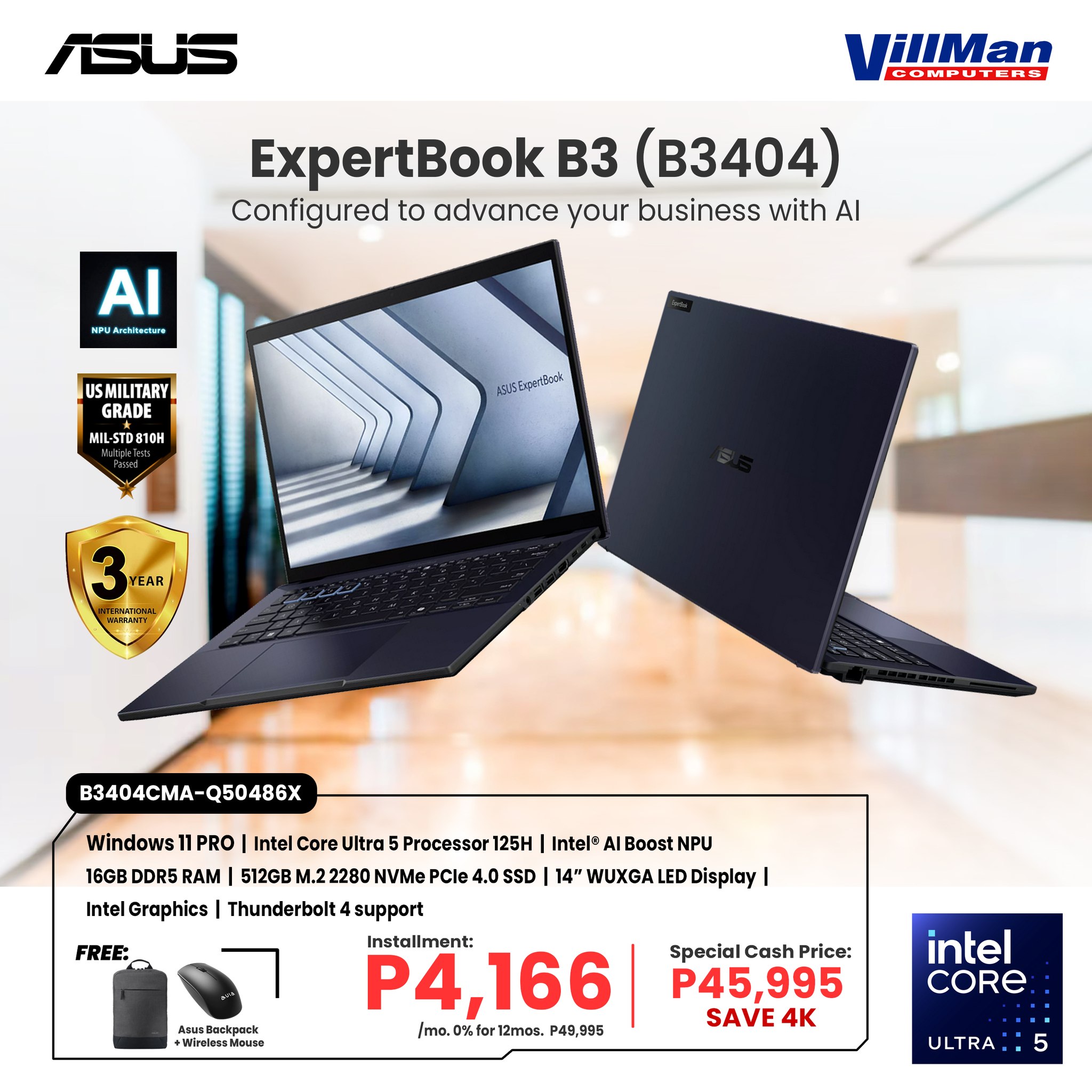 Asus - Yes Sirrrr!!! ExpertBook B3 is an AI computer that offers you ...