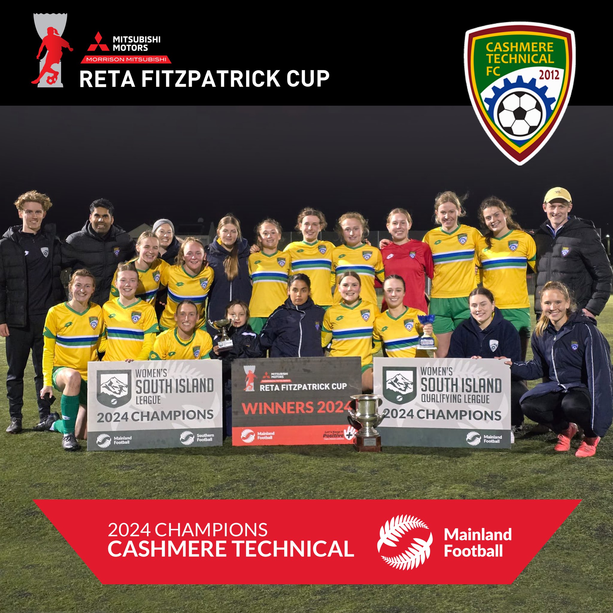 🏆⚽🚗 Congratulations to Cashmere... - Mainland Football | Facebook