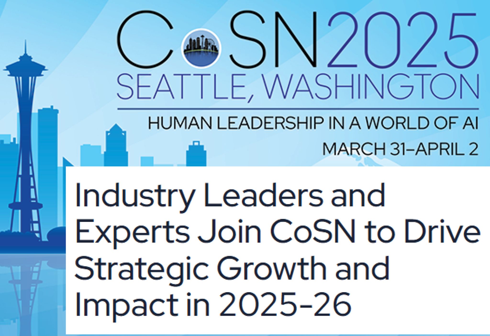 📢 We are excited... - Consortium for School Networking (CoSN) | Facebook