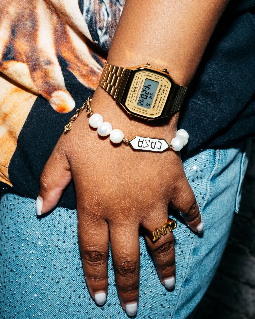 CASIO - Accessorise your look with the A1000MA-7EF The silver