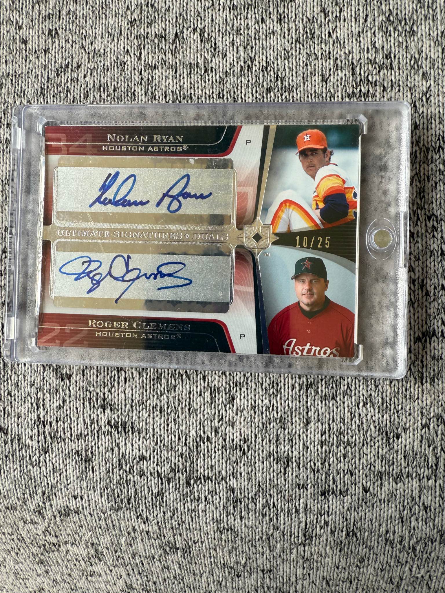 Rare Upper Deck Dynasty Dual Autographed Card Featuring Nolan Ryan 