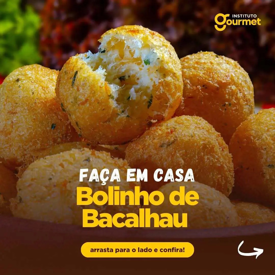 Bolinho de Bacalhau: a... - Instituto Gourmet Piabetá | Facebook