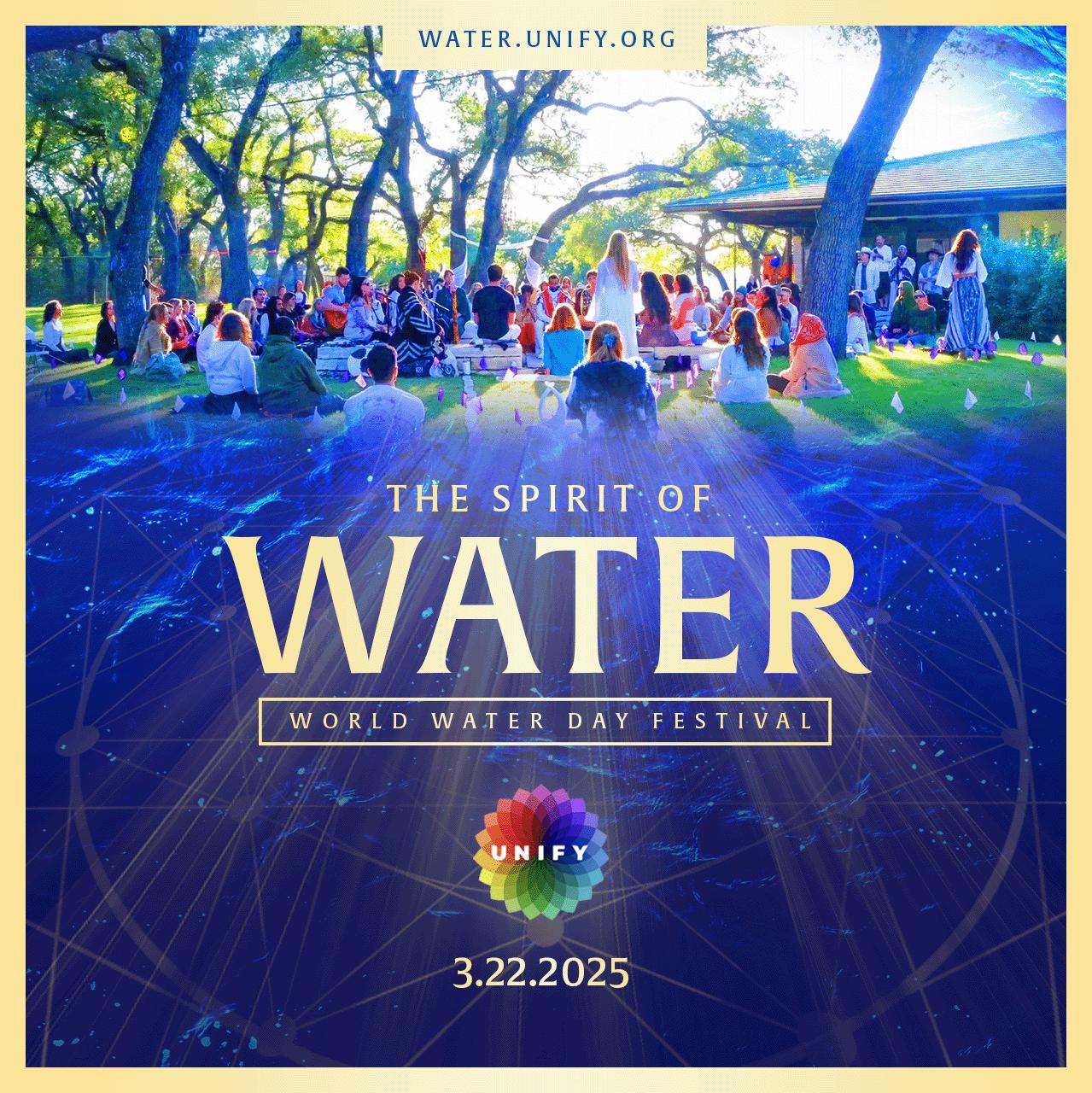 Unify - Join us on World Water Day for a live Global Synchronized Water ...