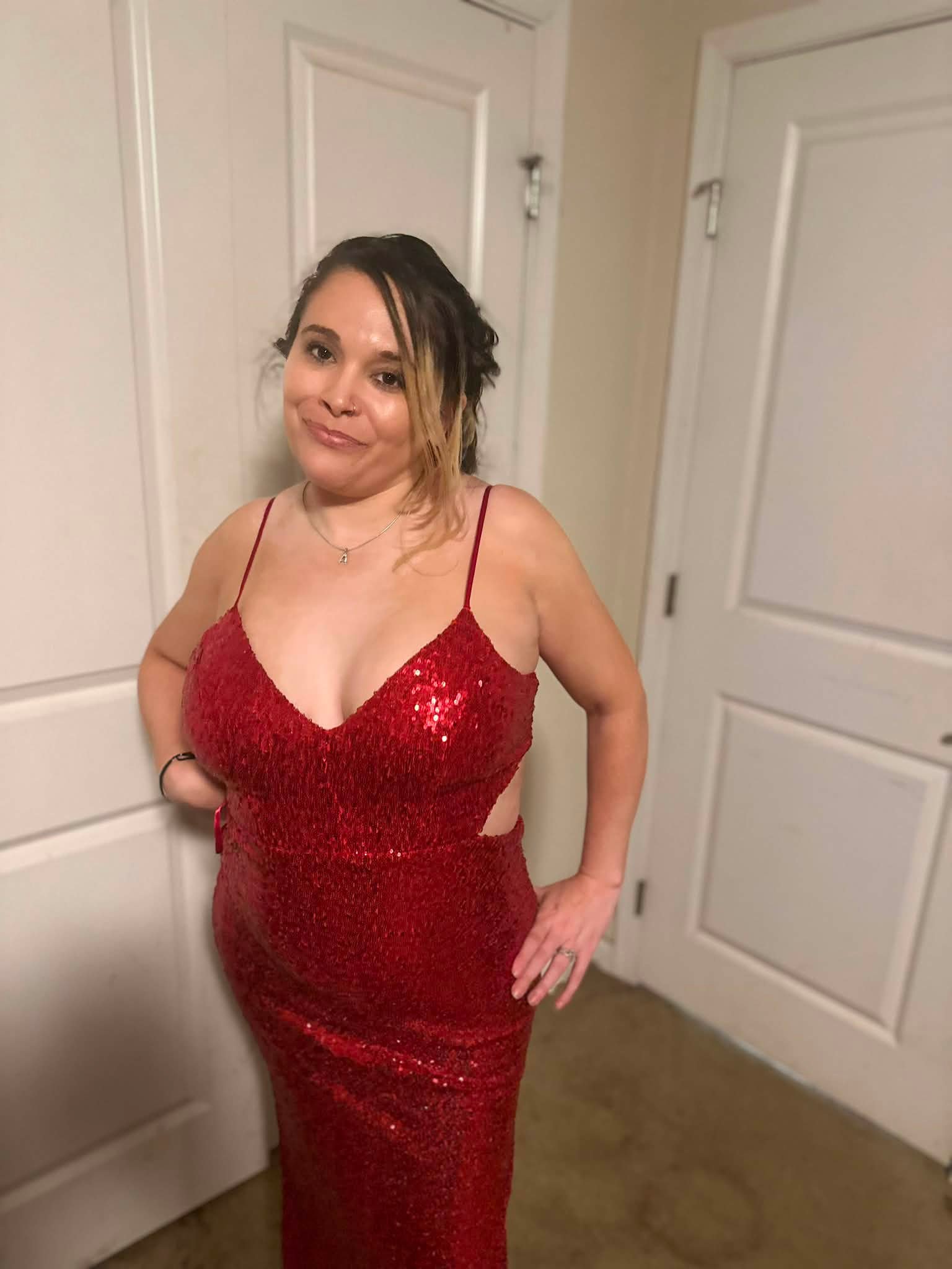 Getting ready for Casino Royale night in Vegas