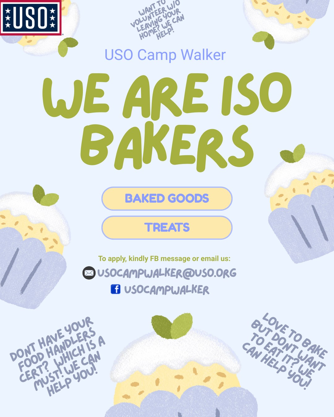 USO Camp Walker - Calling all BAKERs! USO Camp Walker is... | Facebook