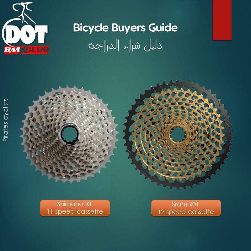 Dot Bmx Club Egypt هناك عدة انواع من التروس الخلفيه و تختلف فى المقاس و السرعات و يتم تحديد انواع التروس طبقا للاستخدام و السعر تتوفر التروس الخلفية للدراجات الجبلية