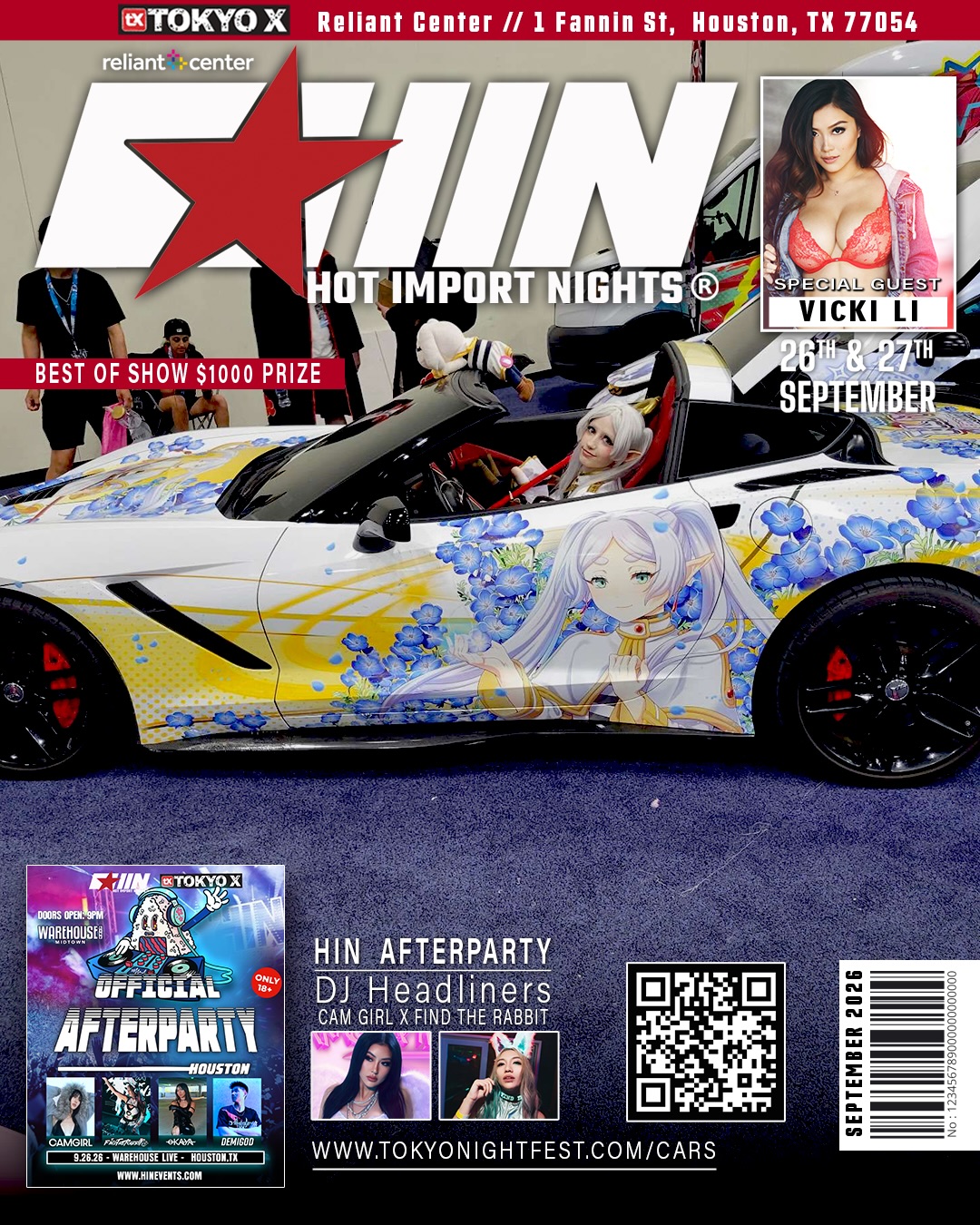 Hot Import Nights Tokyo X car show at Reliant Center