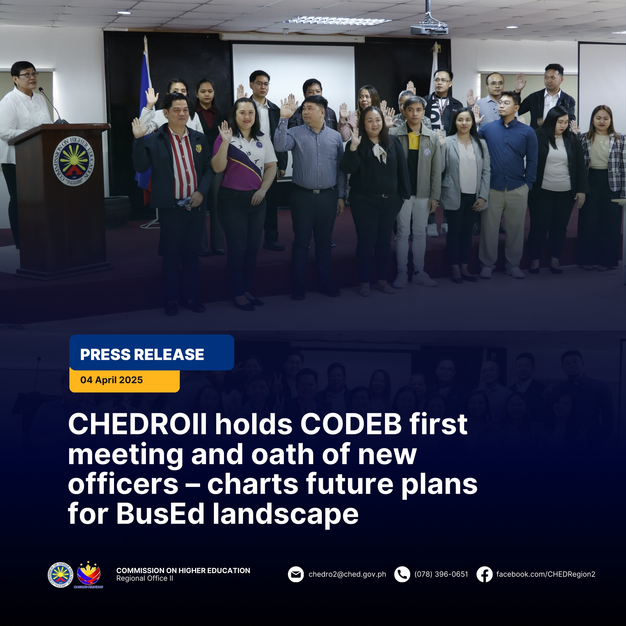 CHEDROII holds CODEB first... - CHED Regional Office 2 | Facebook