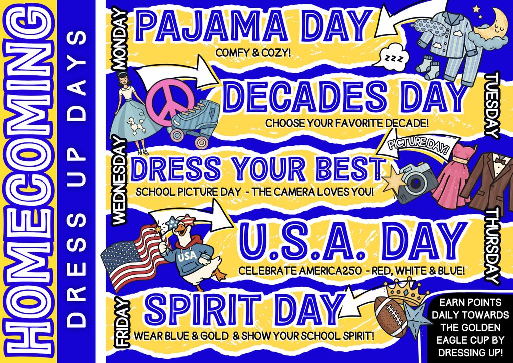 homecoming dress up days 2019 Holgate Middle School's Week dress-up x-styleCode:2603-1735