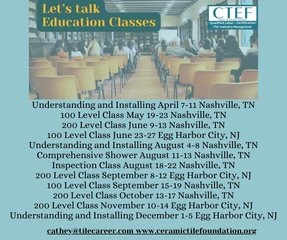 Ceramic Tile Education Foundation - CTEF | Pendleton SC