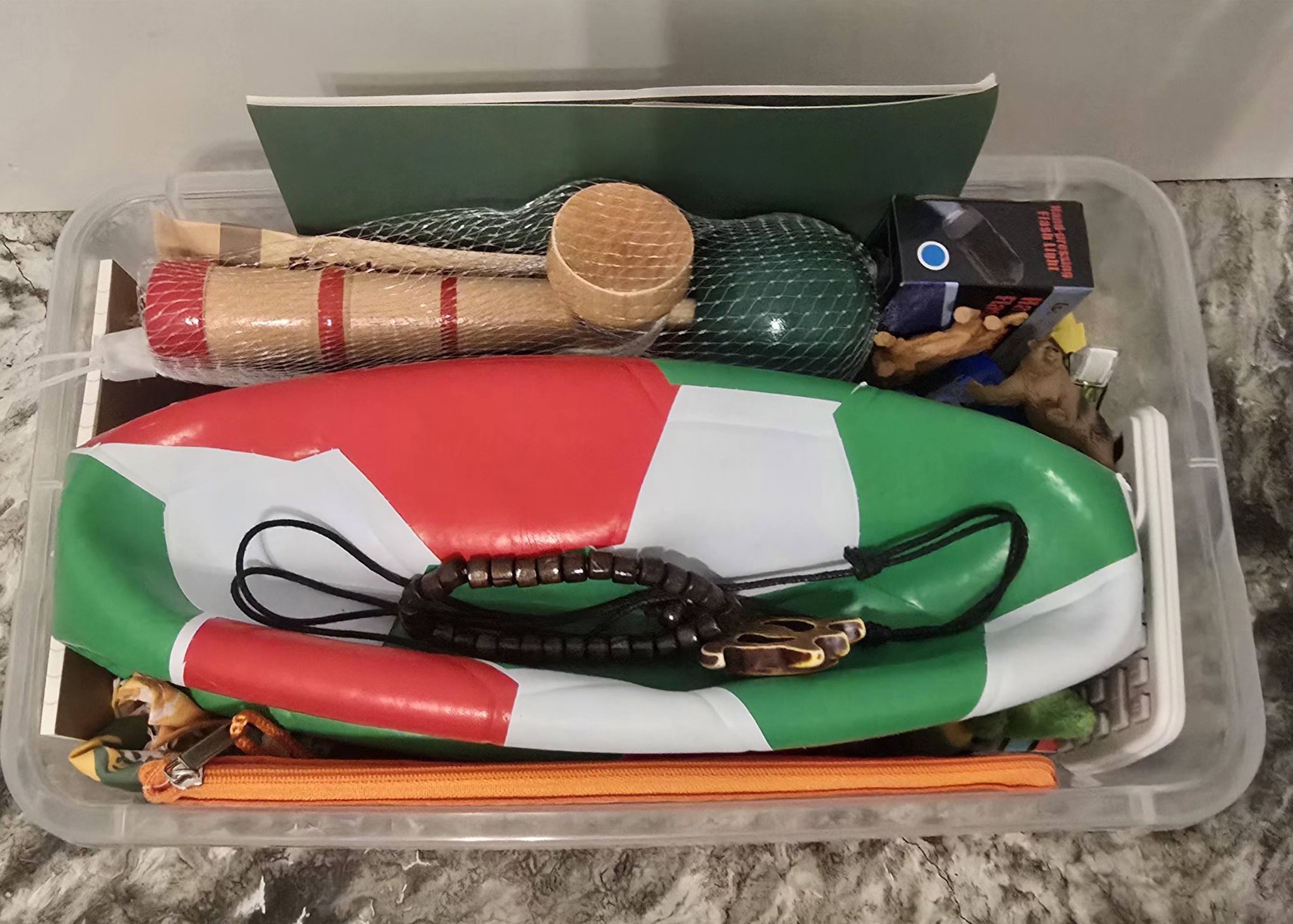 Favorite items in a box for a 10-14 year old boy