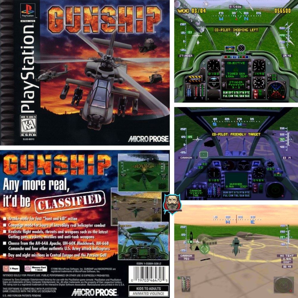 Gunship game for ZX Spectrum with impressive flight manual