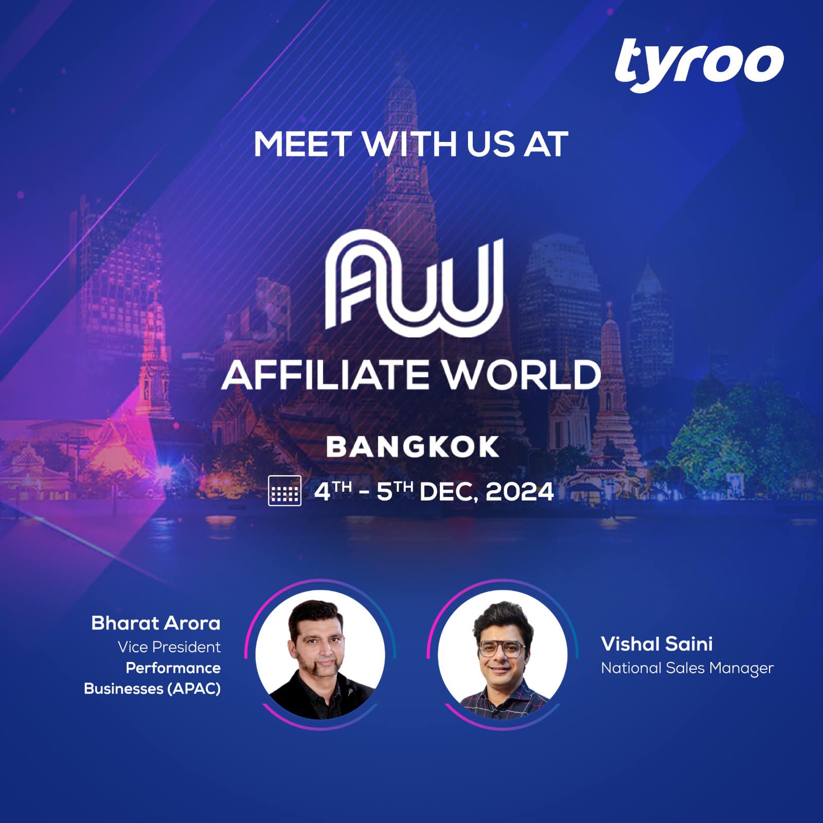 Tyroo - 🌐 Meet Tyroo at the Affiliate World - Bangkok! 🌐... | Facebook