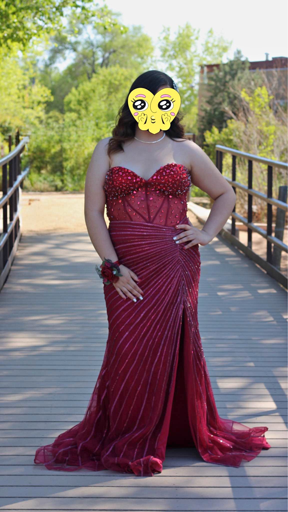 red dress with glitter Wedtrend Women Sparkly Prom Mermaid Strapless Sequins Long Evening Party Dress Slit, Red / US14 Casual Bundle this gown offers a Homemade Pesto Sauce Recipe Size:15.5