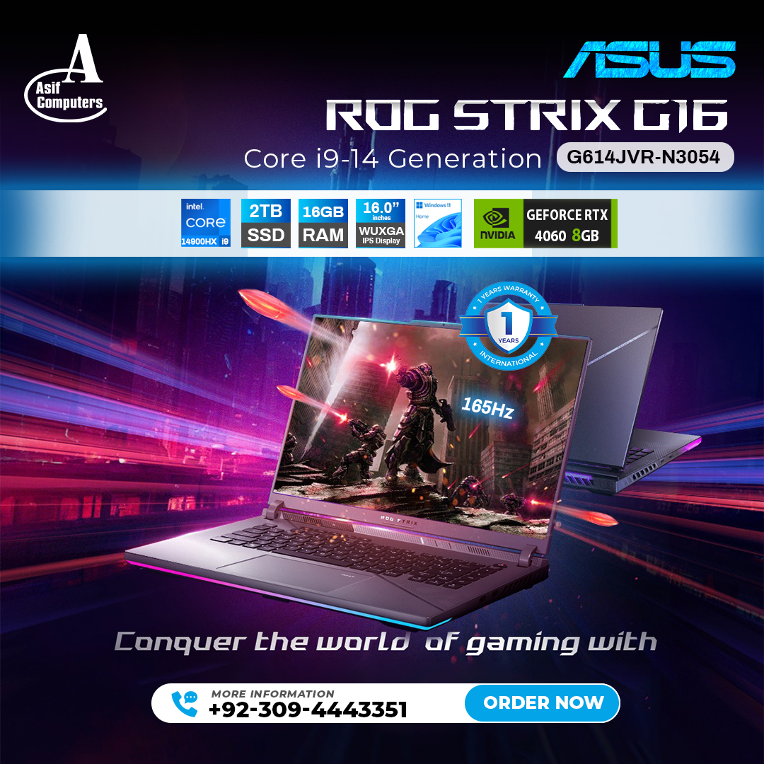 Asif Computers - The ASUS ROG Strix G16 typically features... | Facebook